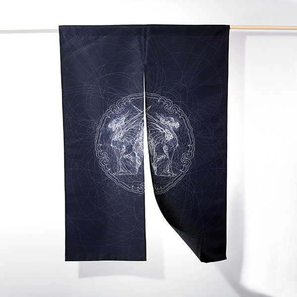 NOREN,Qilin MON-MANDALA,NAKAMURA,kamon,Art,Intérieur,Japon,Tokyo,Artisanat traditionnel