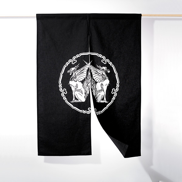 NOREN,Qilin-mon,NAKAMURA,kamon,Art,Intérieur,Japon,Tokyo,Artisanat traditionnel