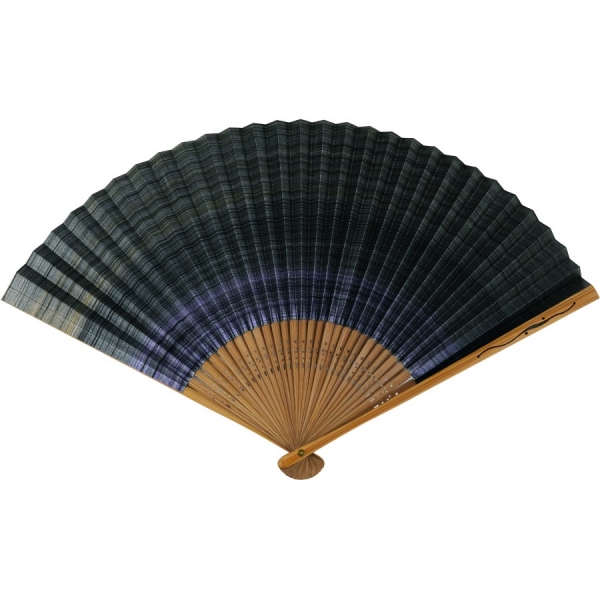 Eventail Shikebiki, Kasumi, double face, violet Fan debout bambou debout