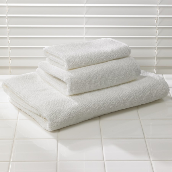 Ensemble de serviettes (motif à nervures blanches) – Serviettes double gaze, ensemble de 3 pièces (serviette de bain, serviette à mains, gant de toilette), motif Edo Komon, gris clair, serviettes Uchino