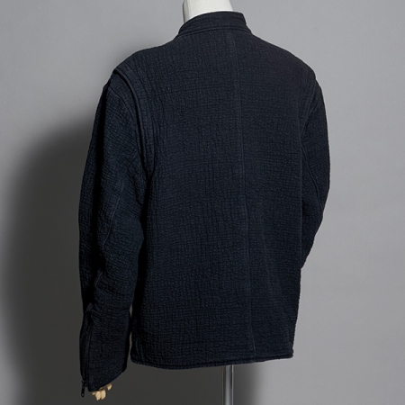 VESTE DE MONOPARTENAIRE STUDDED SASHIKO LOVE GINZA -SIZE XXL - WOLF'S HEAD, Takuji Mikita, sashiko, veste de motard, cloutée, Porter Classic
