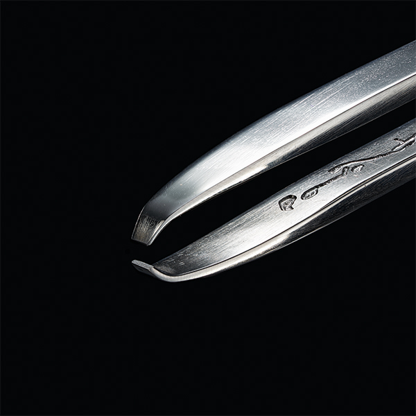 Pince à épiler épaisse de 3 mm de large - pour les sourcils et les poils du visage, résistante à la rouille, inoxydable, présentée à la télévision, Ubukeya, cadeau, souvenir.