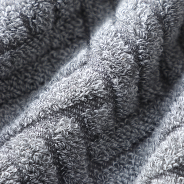 Ensemble de serviettes - ZEN kishu-binchoutan Rin - Lot de 3 (serviette de bain, serviette de toilette, linge de toilette), gris, Uchino Towels