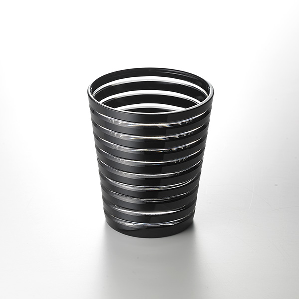 Verre,KUROCO,Anneau,Vieux,Yearling,Verre noir,350ml,Sake japonais,Moderne,Verre Kimoto,Artisanat traditionnel,Souvenir,Cadeau
