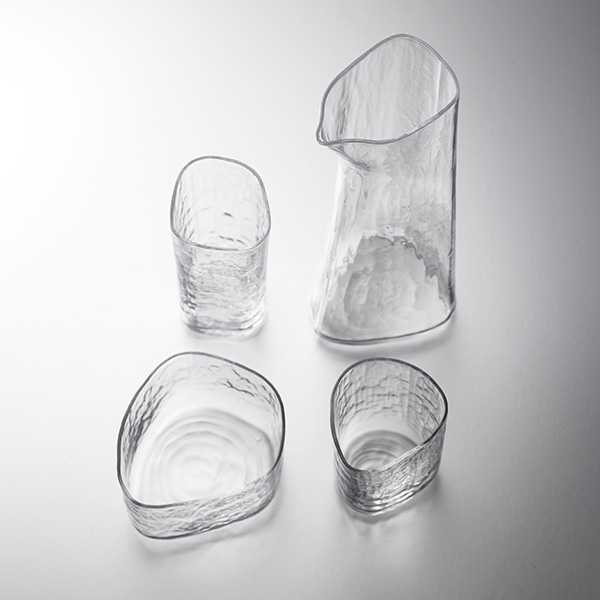 Ensemble de verres à saké Foison - objet d'art,ensemble de 4 pièces,tokkuri,tasse à saké,verre Kimoto,saké,artisanat traditionnel,souvenir,cadeau