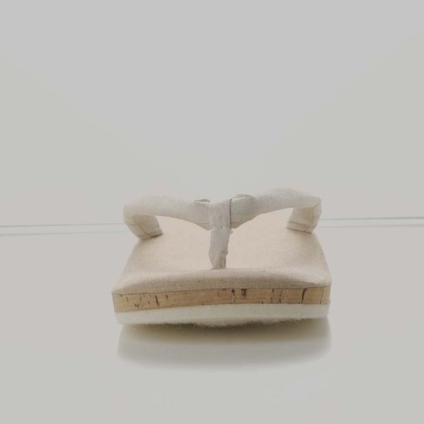 Yotsuya Sanei Zori (Japanese sandals) - Gakuya-baki (sock covers) Aoi (hollyhock),  All-natural materials; indoor use only; one size fits all; felt base		