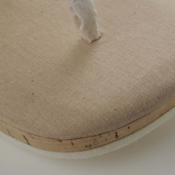 Yotsuya Sanei Zori (Japanese sandals) - Gakuya-baki (sock covers) Aoi (hollyhock),  All-natural materials; indoor use only; one size fits all; felt base		