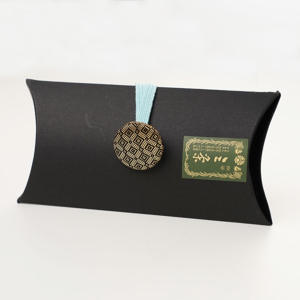 Yotsuya Sanei sandal ties - Kurosaganishiki - made from sandal bag material		
