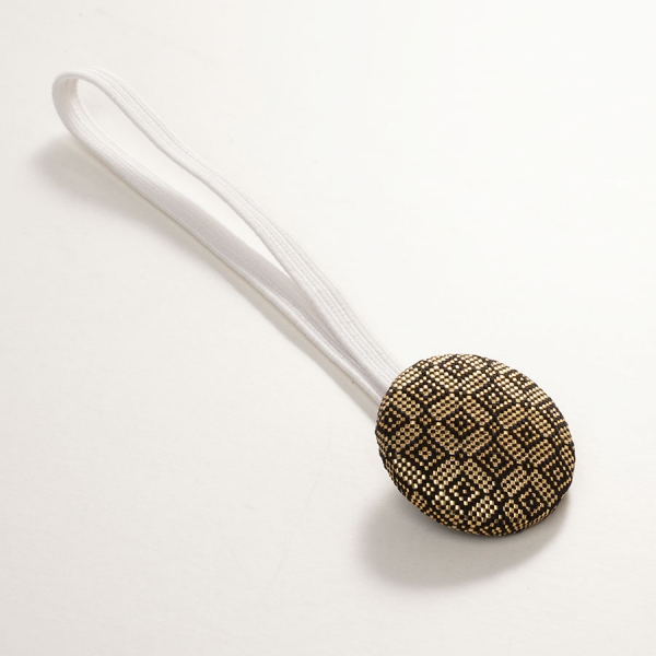 Yotsuya Sanei sandal ties - Kurosaganishiki - made from sandal bag material		