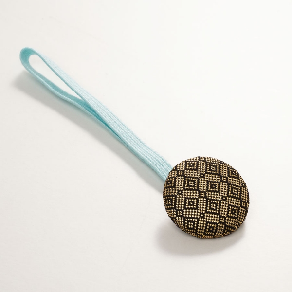 Yotsuya Sanei sandal ties - Kurosaganishiki - made from sandal bag material		