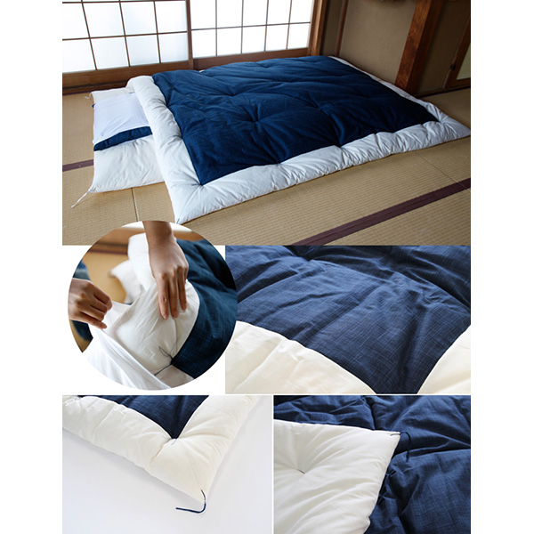 職人手作り【掛布団】シングルサイズ（オーガニックコットン） ◎なごみ生地
