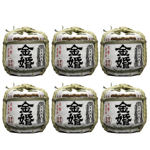 Saké japonais,Kinkon barrel Josen,300 ml,Lot de 6 bouteilles,15 à 16 % d’alcool,Akihikari,cadeau,souvenir