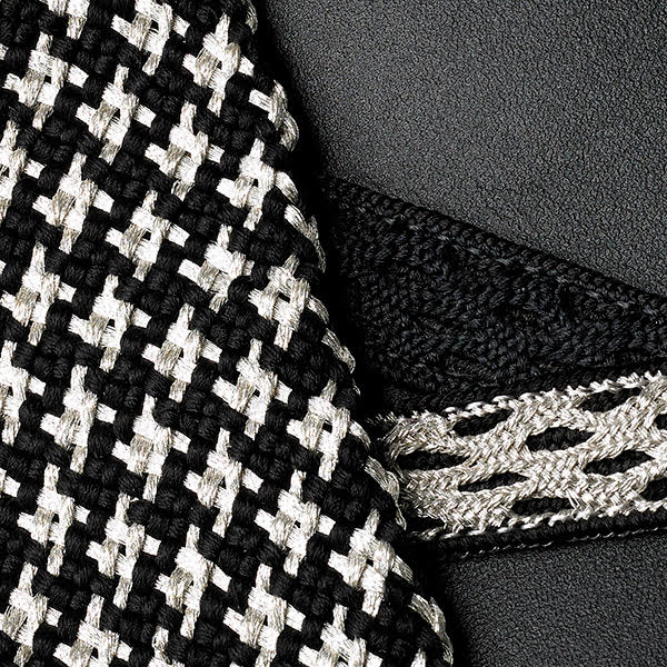 Sac - KUMIHIMO, sac d'affaires,Sac en PC,noir et argent,Ryukobo, Tokyo Japon, artisanat traditionnel, souvenir, cadeau