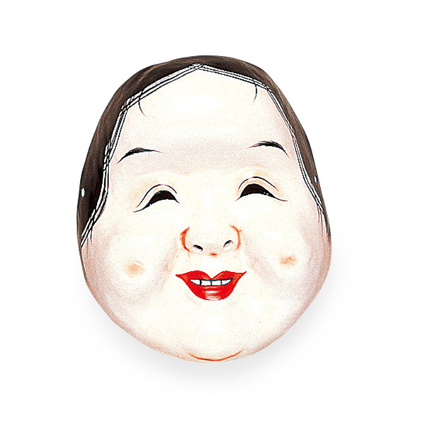 Masque en papier « Okame »