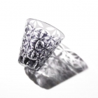 Edo Kiriko, Verre multifonctionne, motif de feuilles de chanvre, Hanasho, Ø 9.0 × H 9.0 cm, Artisanat traditionnel de Tokyo, fait main