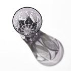 Edo Kiriko, Verre à whisky, motif de chrysanthème et parasol, raisin (violet), Hanasho, Ø 7.5 × H 11.0 cm, Artisanat traditionnel de Tokyo, fait main