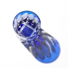 Edo Kiriko, Verre à whisky - Palette, motif de chrysanthème, lapis-lazuli (bleu),  Hanasho, Ø 7.3 × H 9.0 cm, Artisanat traditionnel de Tokyo, fait main