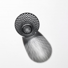 Edo Kiriko, Ensemble de deux verres Edo Kiriko - Petite taille, motif de grains de riz alignés, noir et blanc, Hanasho, Ø3.0×H5.0cm, Artisanat traditionnel de Tokyo, fait main		