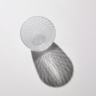 Edo Kiriko, Ensemble de deux verres Edo Kiriko - Petite taille, motif de grains de riz alignés, noir et blanc, Hanasho, Ø3.0×H5.0cm, Artisanat traditionnel de Tokyo, fait main		