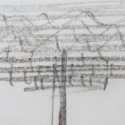 Croquis par Kengo Kuma　“Yusuhara Wooden Bridge Museum : gallery over the clouds”　encadrement