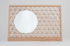 Miroir Edo Kumiko « Otsukimi (contemplation de la lune) » – design par Nelson Fossey