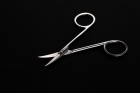 Ciseaux à sourcils - 9,5 cm, inoxydables, résistants à la rouille, Ubukeya, avec boîte en paulownia