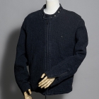 VESTE DE MONOPARTENAIRE STUDDED SASHIKO LOVE GINZA -SIZE XXL - WOLF'S HEAD, Takuji Mikita, sashiko, veste de motard, cloutée, Porter Classic