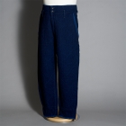 SASHIKO GREASE PANTS BLUE -SIZE XL - film 