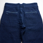 SASHIKO GREASE PANTS BLUE -SIZE XL - film 
