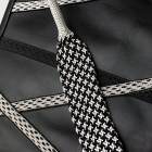 Sac - KUMIHIMO, sac d'affaires,Sac en PC,noir et argent,Ryukobo, Tokyo Japon, artisanat traditionnel, souvenir, cadeau