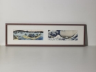 Katsushika Hokusai - Ensemble de 2 estampes en cadrage : série des Trente-six vues du mont Fuji - , 