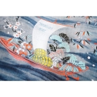 Rideau Noren d’une artiste japonaise « Happy Go Lucky Takarabune » - créé par Mai Miyake