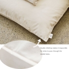 Housse de couette futon antiacarien en tissu haute densité – Taille simple – 100 % coton biologique – Certifié GOTS
