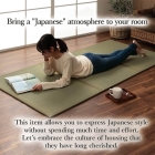  Matelas tatami pliable en Igusa – Taille simple – En Igusa naturel, doublure durable aiguilletée