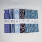 <Réimpression de serviettes tenugui > Ensemble de 5 motifs : Edo blue – Motifs komon, motifs de yukata, utilisant des pochoirs Ise-katagami reconnus biens culturels immatériels importants, Marukyu Shouten