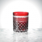 Edo Kiriko,Vieux verre,ligne classique,Rouge,Ø7.3 × H9.0 cm,...