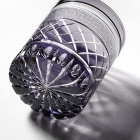 Edo Kiriko,Vieux verre,ligne classique,raisin,violet,Ø7.3 × H9.0 cm, Hanasho,itogikutsunagi,yarai,artisanat traditionnel,fait main,souvenirs,sur commande