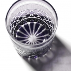 Edo Kiriko,Vieux verre,ligne classique,raisin,violet,Ø7.3 × H9.0 cm, Hanasho,itogikutsunagi,yarai,artisanat traditionnel,fait main,souvenirs,sur commande