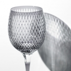 Edo Kiriko,long verre à vin,kometsunagi,lraisin,pourpre,Hanasho, artisanat traditionnel,fait main,souvenir,cadeau,sur commande,Sommet du G8 Toyako '08