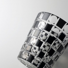 Verre,KUROCO,Pin de Tamachi,Vieux,Motif en damier,Verre noir,350ml,Sake japonais,Moderne,Verre Kimoto,Artisanat traditionnel,Souvenir,Cadeau