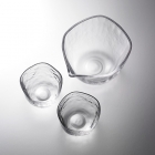 Ensemble de verres à saké Brume - designer français,Arthur Leitner,saké,ensemble de 3 pièces,verre Kimoto,artisanat traditionnel,souvenirs,cadeau
