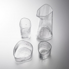 Ensemble de verres à saké Foison - objet d'art,ensemble de 4 pièces,tokkuri,tasse à saké,verre Kimoto,saké,artisanat traditionnel,souvenir,cadeau