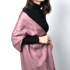 Etole - KUMIHIMO, tresse plate, rose pâle, grande, foulard, Ryukobo, kimono, japonais, Tokyo, artisanat traditionnel, soie, cadeau, fait main