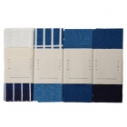 Serviettes tenugui, ensemble de 4 motifs : collaboration avec Pauline Androlus