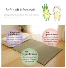  Matelas tatami pliable en Igusa – Taille simple – En Igusa naturel, doublure durable aiguilletée