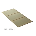  Matelas tatami pliable en Igusa – Taille simple – En Igusa naturel, doublure durable aiguilletée