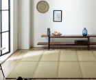  Matelas tatami pliable en Igusa – Taille simple – En Igusa naturel, doublure durable aiguilletée
