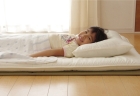  Matelas tatami pliable en Igusa – Taille simple – En Igusa naturel, doublure durable aiguilletée