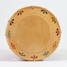 Tambour Hanebyoshi-daiko, coloré, au motif de cuir