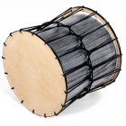 Echo-Logical Taiko - Taiko Écho-Logique - Jibyoshi Daiko Uzukuri gris - Un tambour taiko à la sonorité grave qui évoque la terre